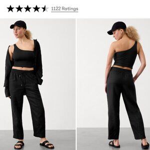 Athleta Retreat Linen Ankle Pants